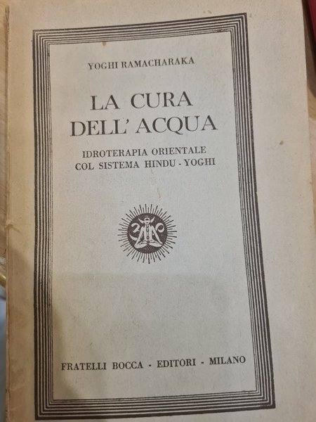 La cura dell'acqua