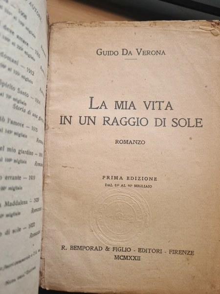 La mia vita in un raggio di sole