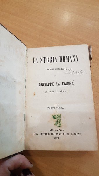 La storia Romana raccontata ai giovanetti