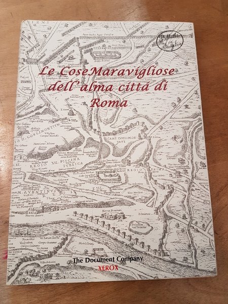 le cose maravigliose dell'alma citta' di Roma