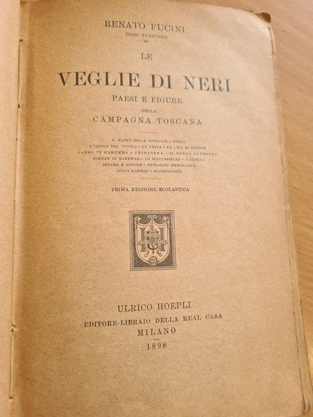 Le veglie di Neri paesi e figure della campagna Toscana