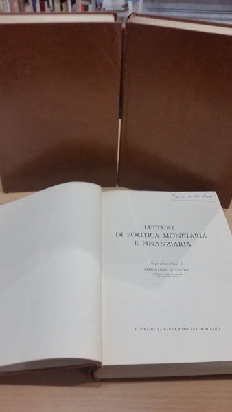 letture di politica monetaria finanziaria