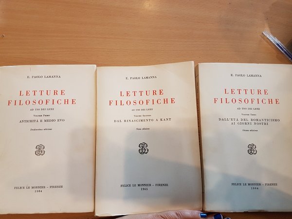 Letture filosofiche I-II-III