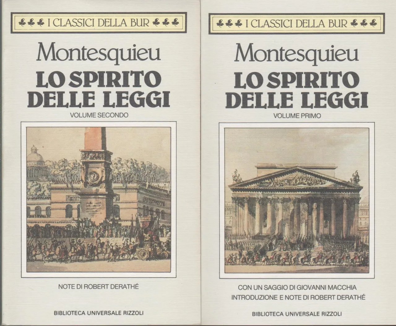 LO SPIRITO DELLE LEGGI - montesquieu bur 1989 | Immagine principale