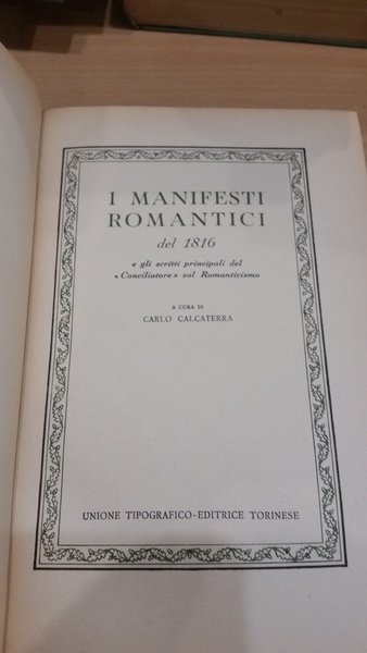 manifesti romantici del 1816