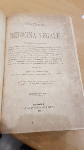 Medicina legale vol 2. Gli avvelenamenti sotto il rapporto medico-legale