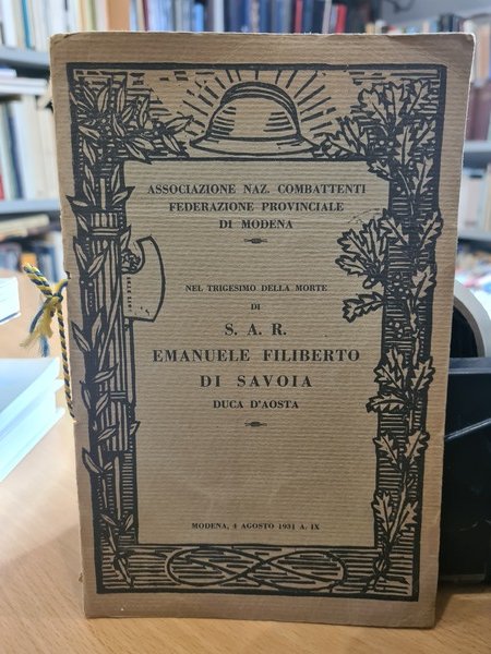 Nel trigesimo della morte di S. A. R. Emanuele Filiberto …