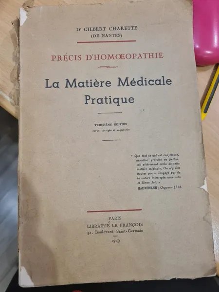 Precis d'homoeopathie, la matiere medicale pratique | Immagine principale