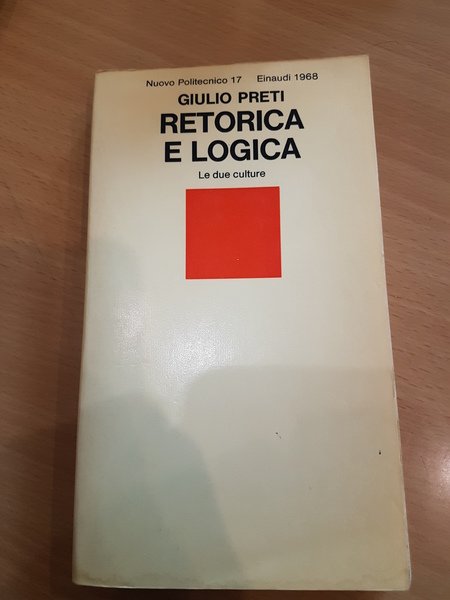 Retorica e logica. Le due culture