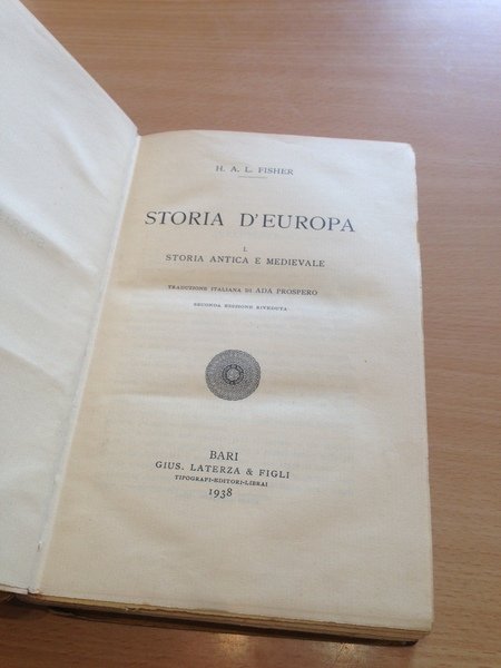 storia d'europa volume 1