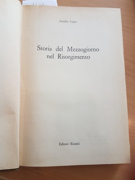 Storia del mezzogiorno nel risorgimento