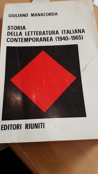 Storia della letteratura contemporanea (1940-1965)