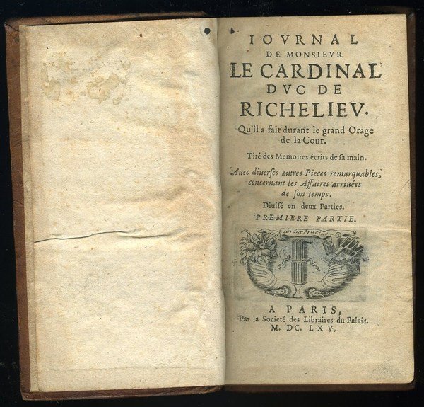 Iournal de Monsieur le Cardinal Duc De Richelieu