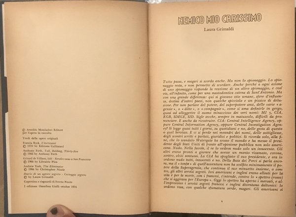 Spie di tutto il mondo unitevi