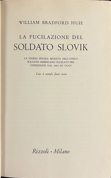 La fucilazione del soldato Slovik