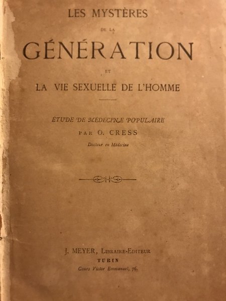 Les mystères de la génération et la vie sexuelle de …