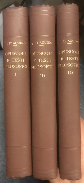 Opuscoli e testi filosofici