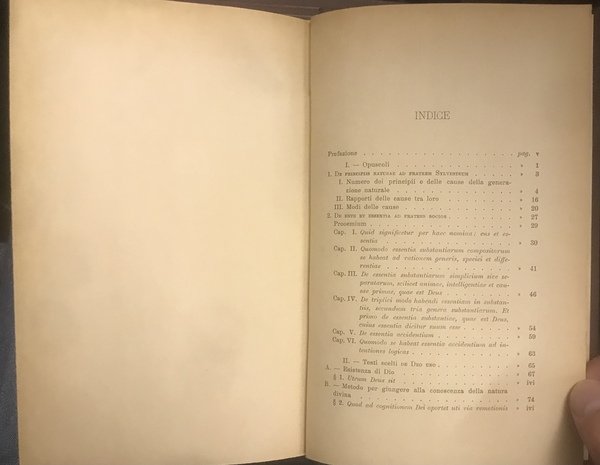Opuscoli e testi filosofici