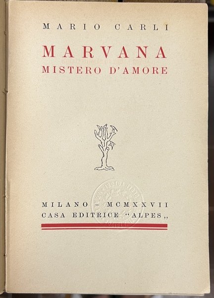 Marvana mistero d'amore