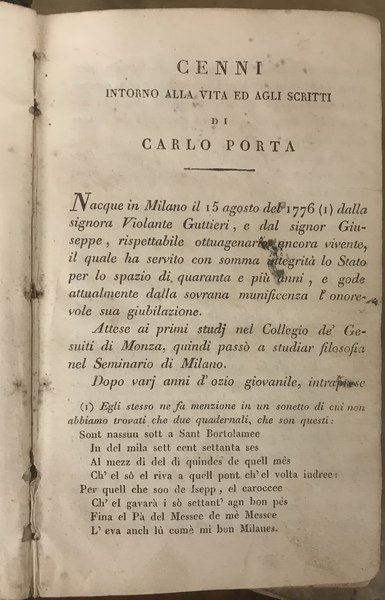 POESIE EDITE IN DIALETTO MILANESE