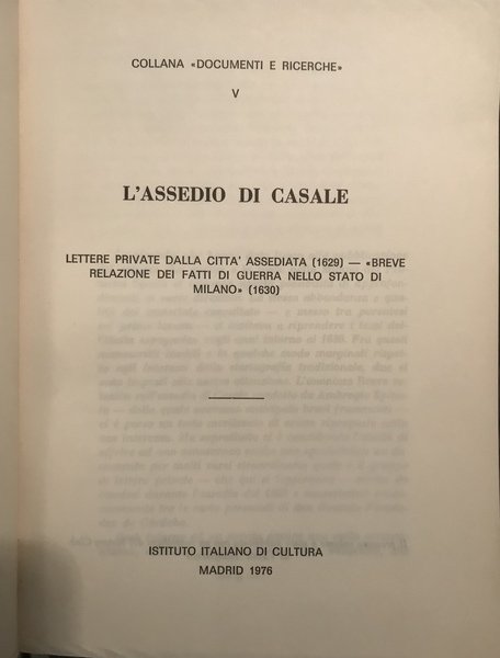 L'assedio di Casale