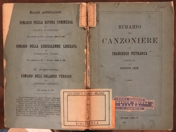 Rimario del Canzoniere di Francesco Petrarca