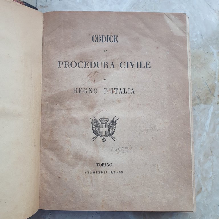 CODICE DI PROCEDURA CIVILE del Regno d'Italia