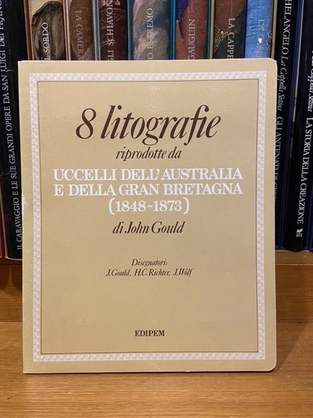 8 litografie riprodotte da uccelli dell'australia e della gran bretagna …