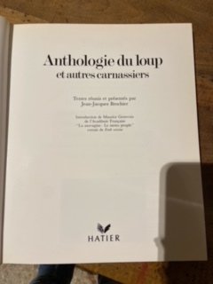 Anthologie du Loup et autres carnassiers