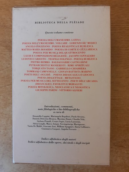 Antologia della poesia italiana vol. II