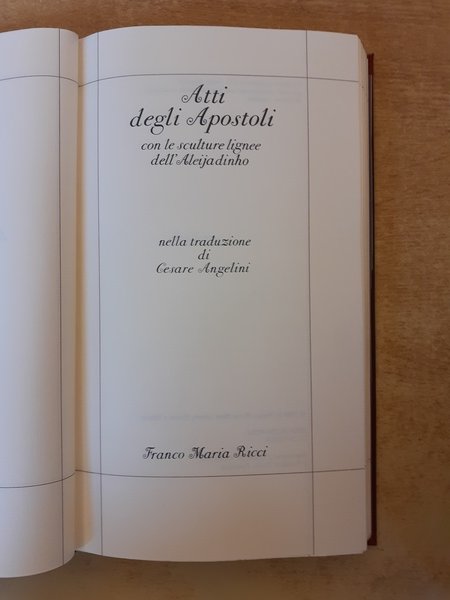 Atti degli Apostoli con le sculture lignee dell'Aleijadinho