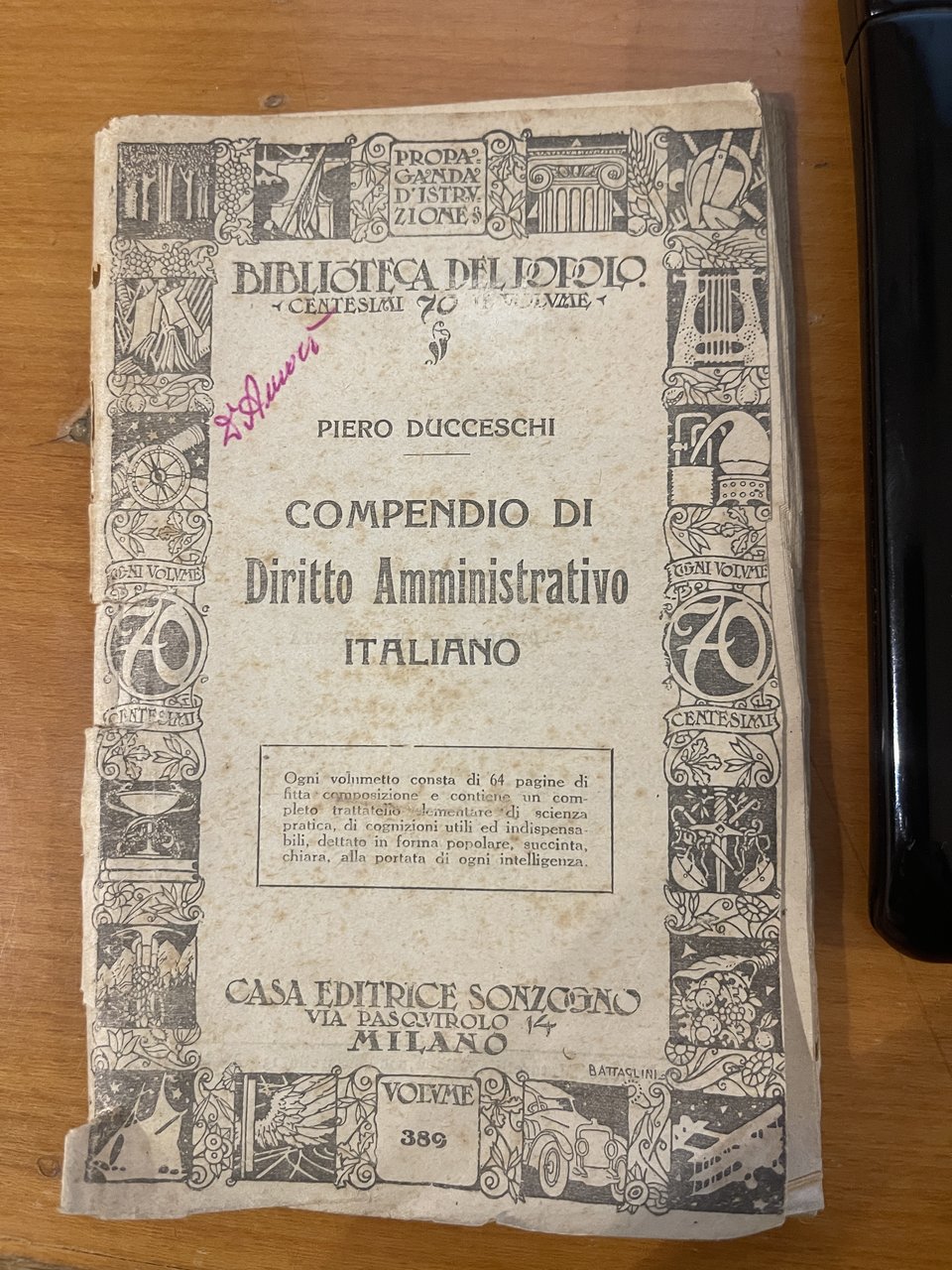 Compendio di Diritto Amministrativo Italiano | Immagine principale