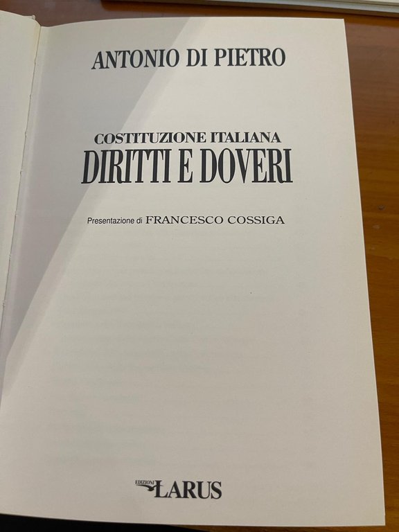 Costituzione Italiana Diritti e Doveri