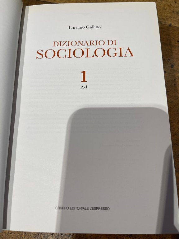 Dizionario di Sociologia