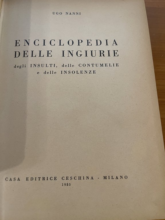 Enciclopedia delle ingiurie