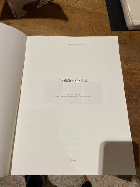 Giorgio Armani: collezione autunno-inverno 1990-91