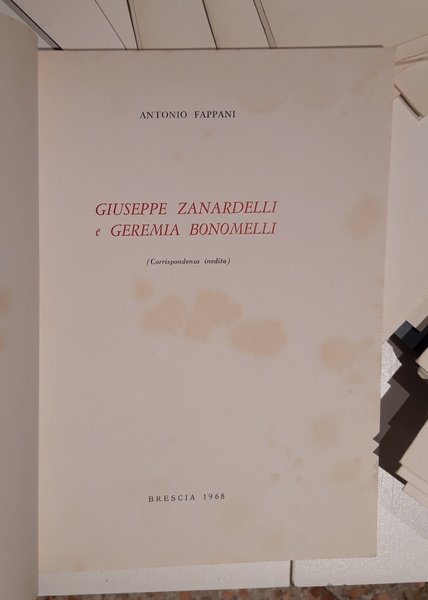 Giuseppe Zanardelli e Geremia Bonomelli