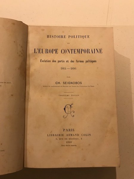 Histoire Politique De L'Europe contemporaine