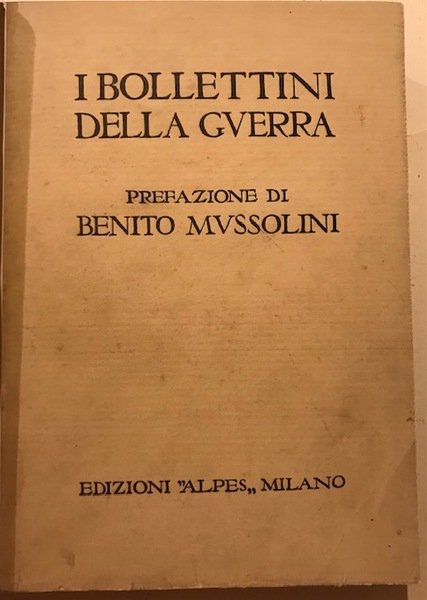 I bollettini della guerra