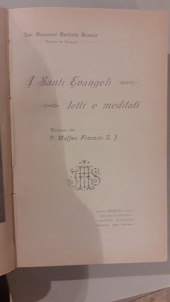 I Santi Evangelisti- Letti e meditati