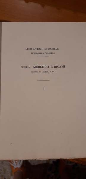 Il burato. Libro de recami