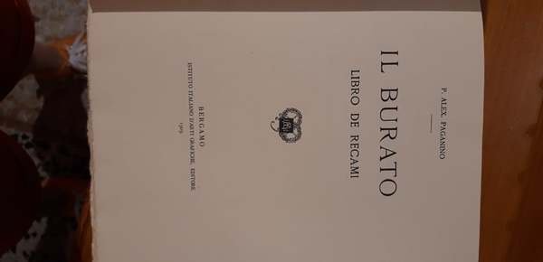 Il burato. Libro de recami