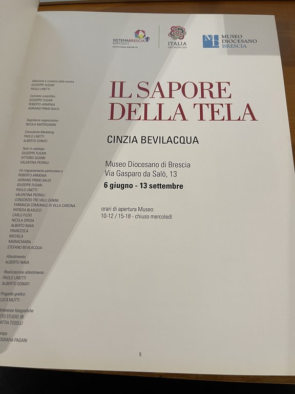 Il sapore della tela