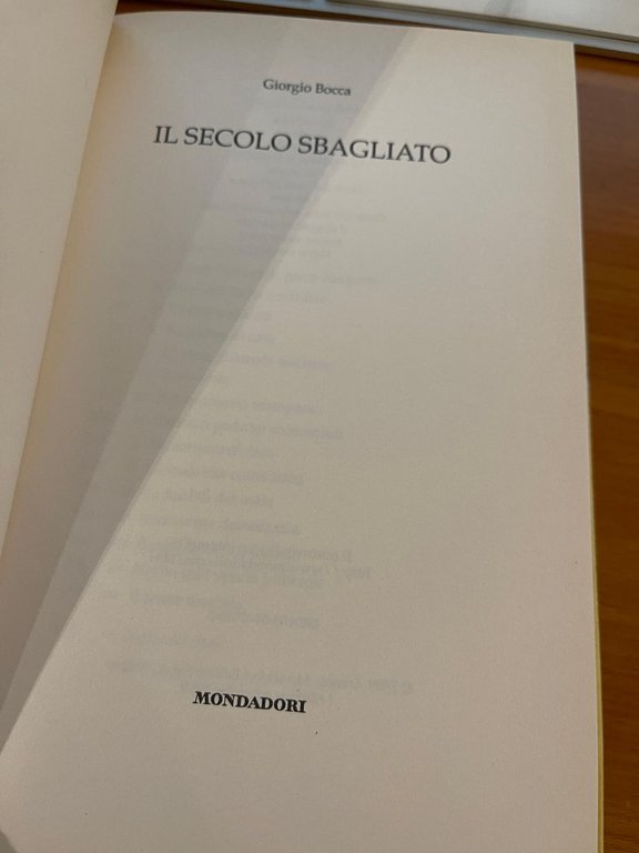 Il secolo sbagliato