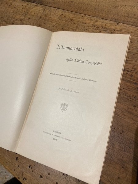 l'immacolata nella divina commedia