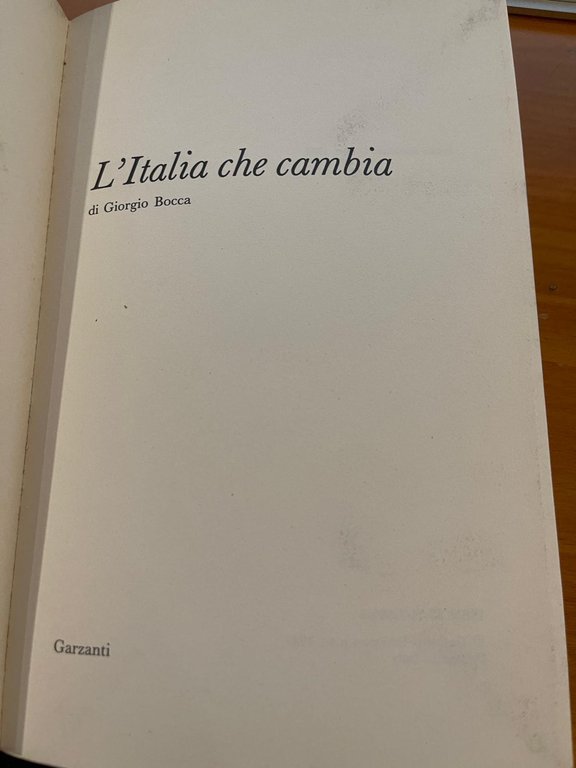 L'Italia che cambia