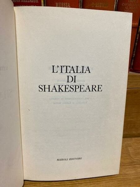 l'Italia di Shakespeare