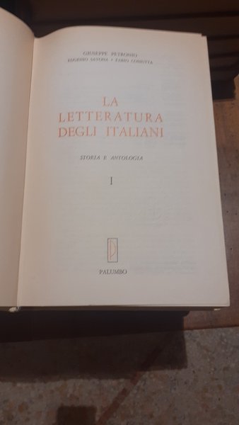 La letteratura degli italiani