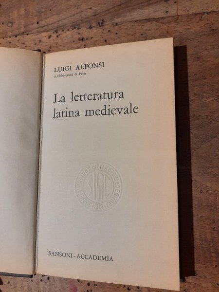 la letteratura latina medievale