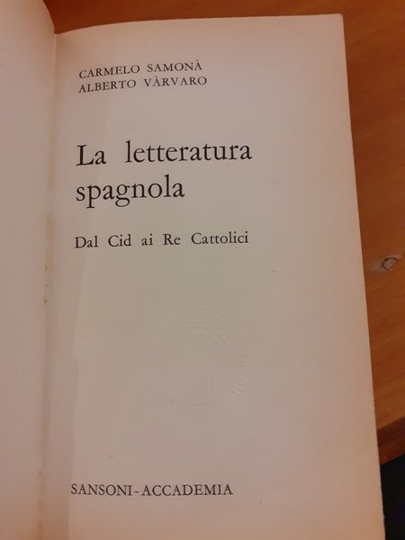 la letteratura Spagnola